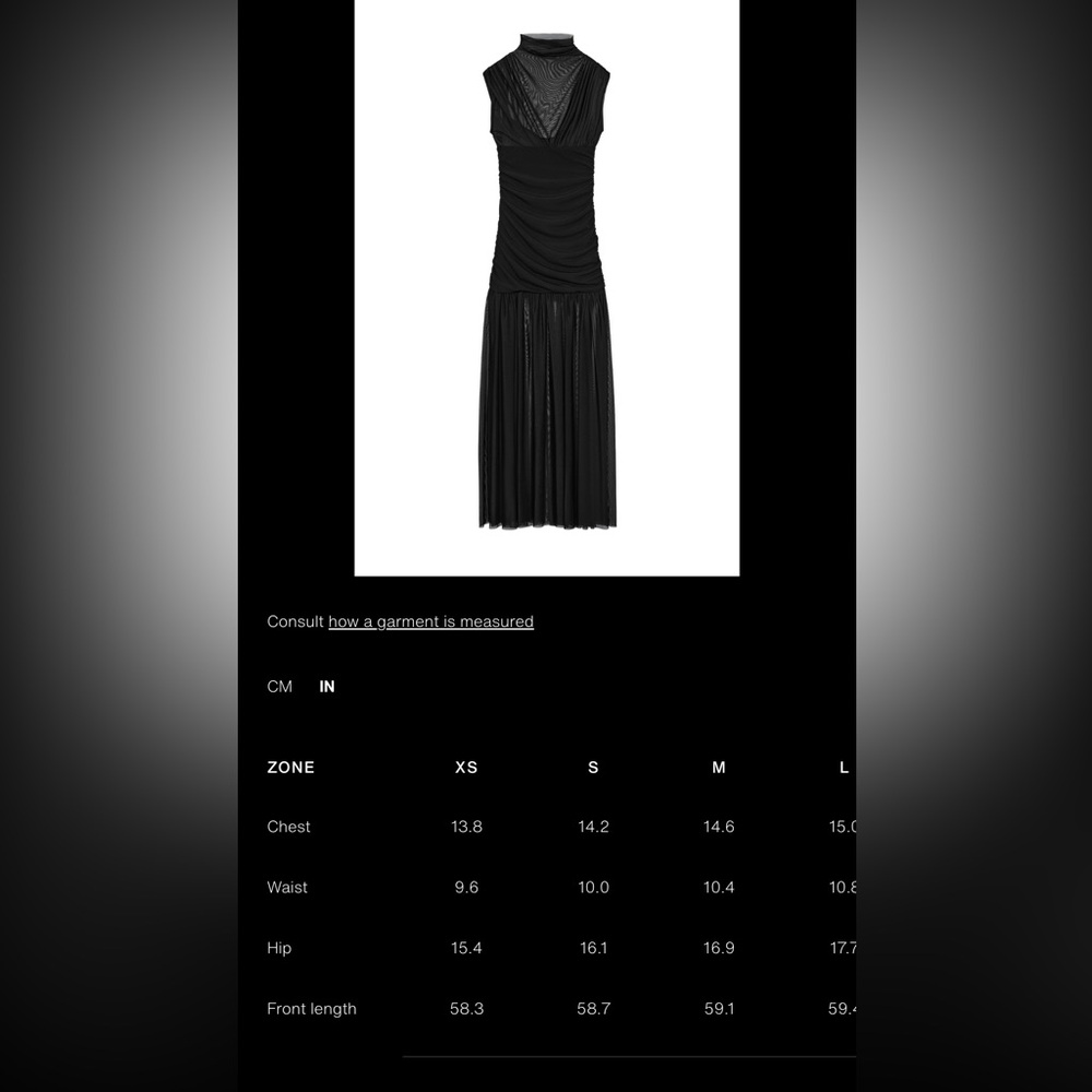 ZARA COMBINED DRAPED MIDI DRESS - Picture 15 of 16